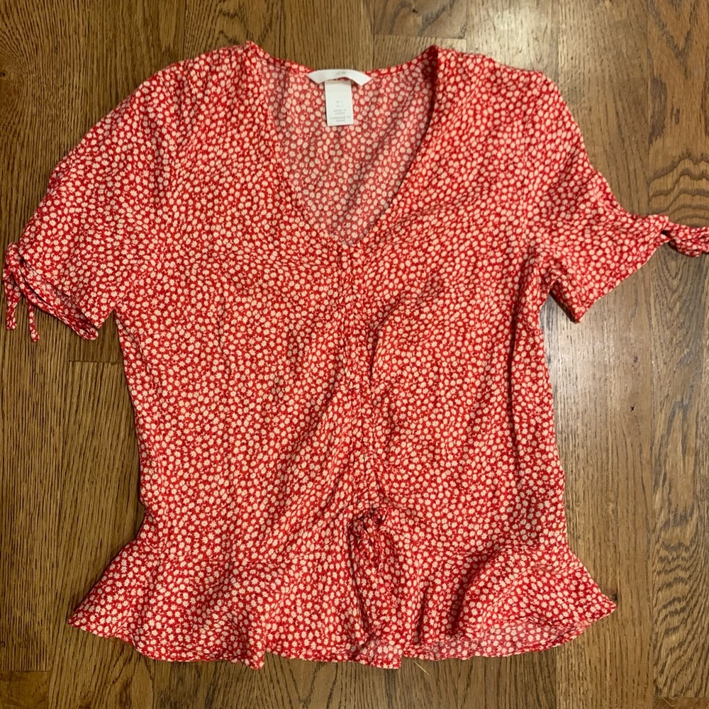 H&M red top size 2